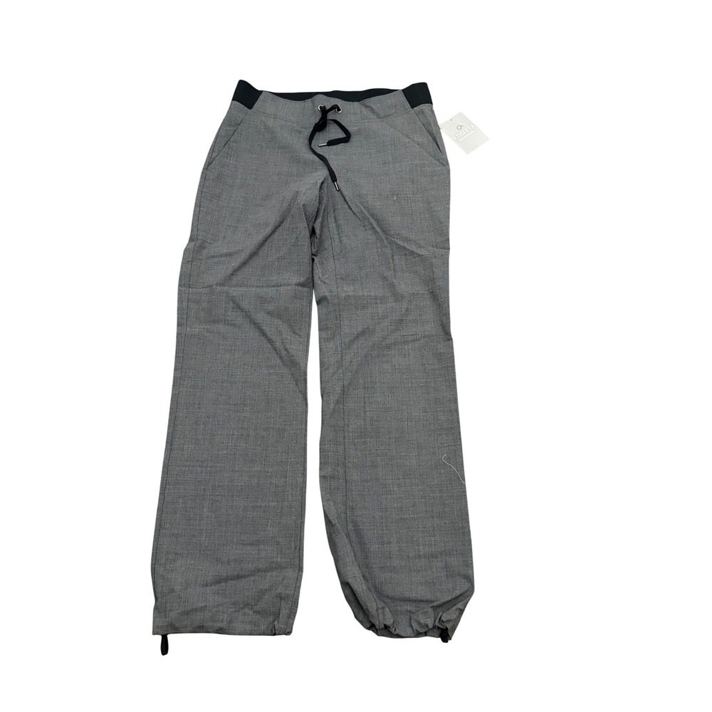 Athleta Wool Midtown Trouser Pants NWT 10 Gray Washable Wide Leg Cinch Jogger